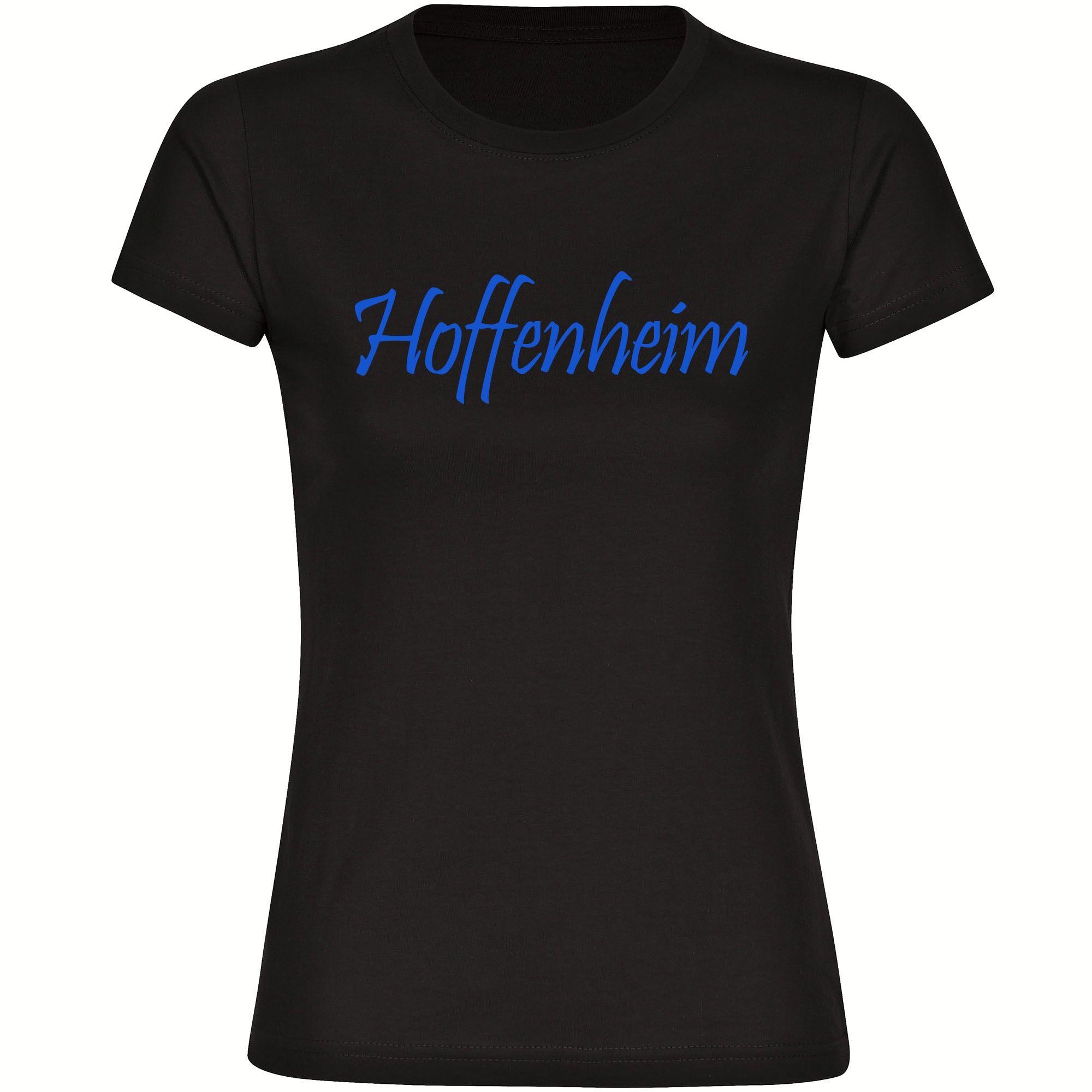 multifanshop Damen T-Shirt - Hoffenheim - Schriftzug - Druck blau - Frauen 