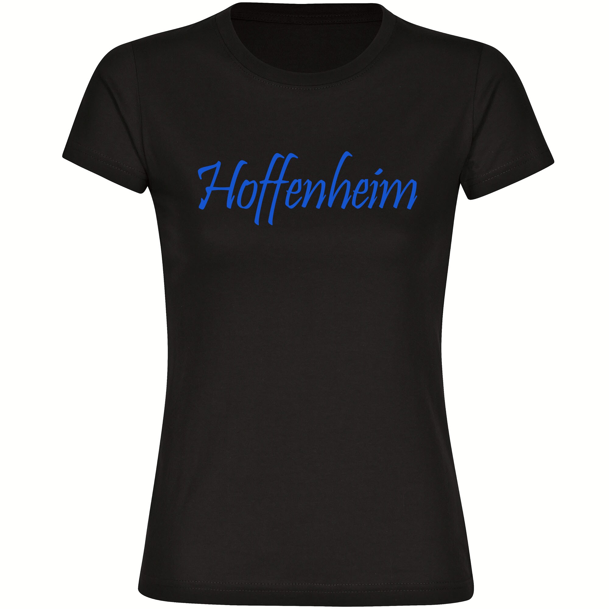 multifanshop Damen T-Shirt - Hoffenheim - Schriftzug - Druck blau - Frauen 