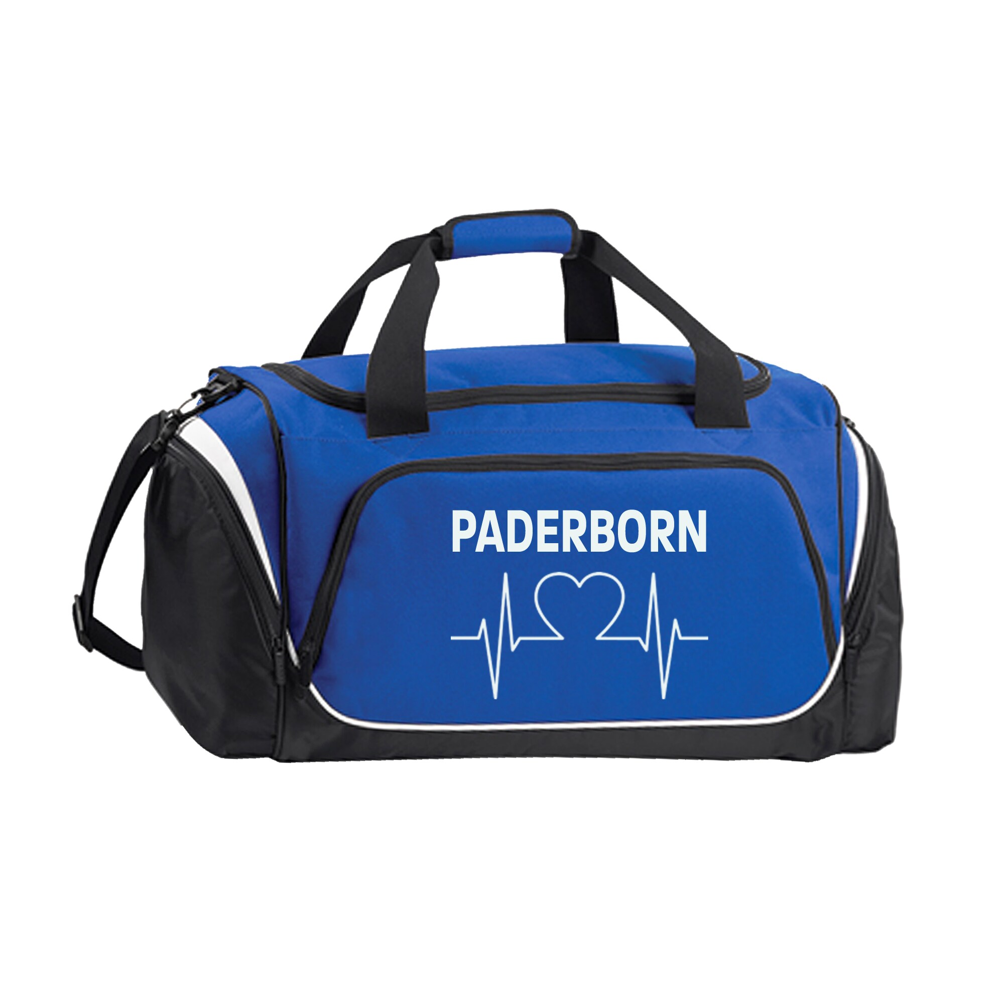 multifanshop Sporttasche - Paderborn - Herzschlag - Druck wei&szlig; - Tasche 