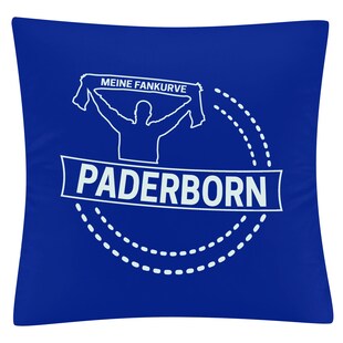 multifanshop Kissenbezug - Paderborn - Meine Fankurve - Druck weiß - Kissen 
