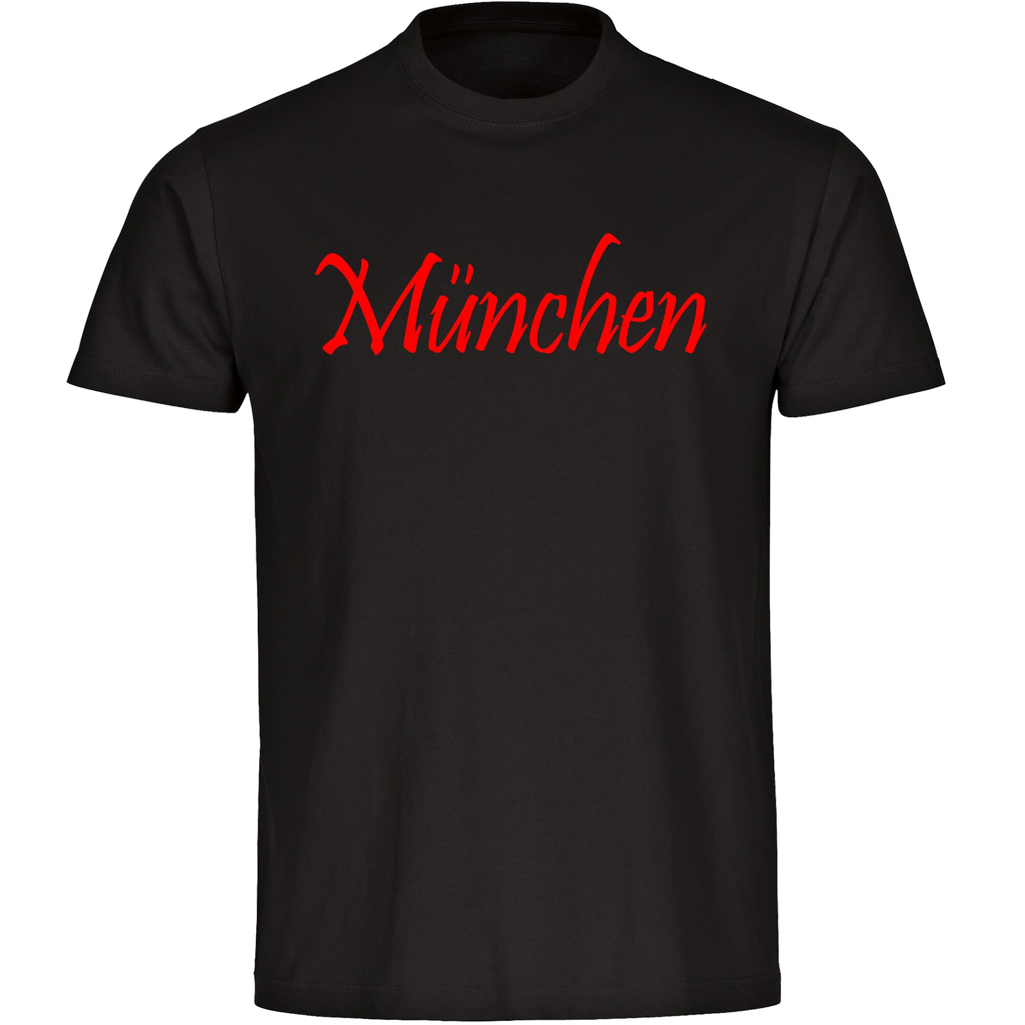 multifanshop Kinder T-Shirt - M&uuml;nchen rot - Schriftzug - Druck rot - Kind 