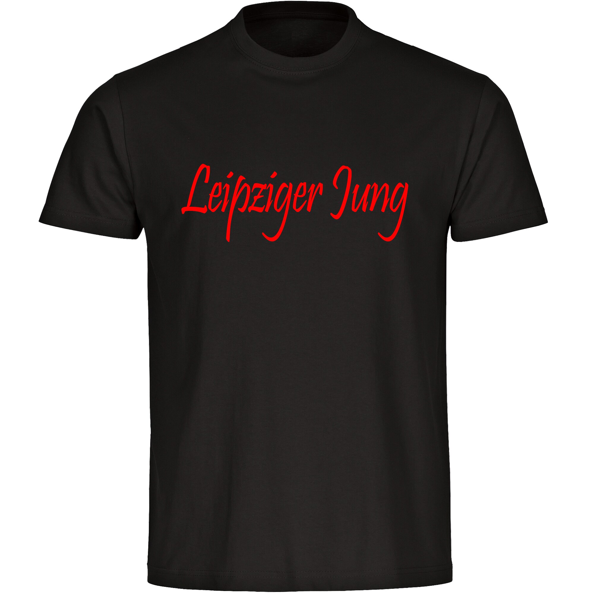 multifanshop Herren T-Shirt - Leipzig - Leipziger Jung - Druck rot - M&auml;nner 