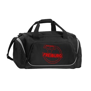 multifanshop Sporttasche - Freiburg - Meine Fankurve - Druck rot - Tasche 