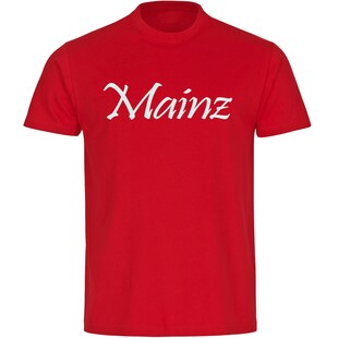 multifanshop Kinder T-Shirt - Mainz - Schriftzug - Druck weiß - Kind 