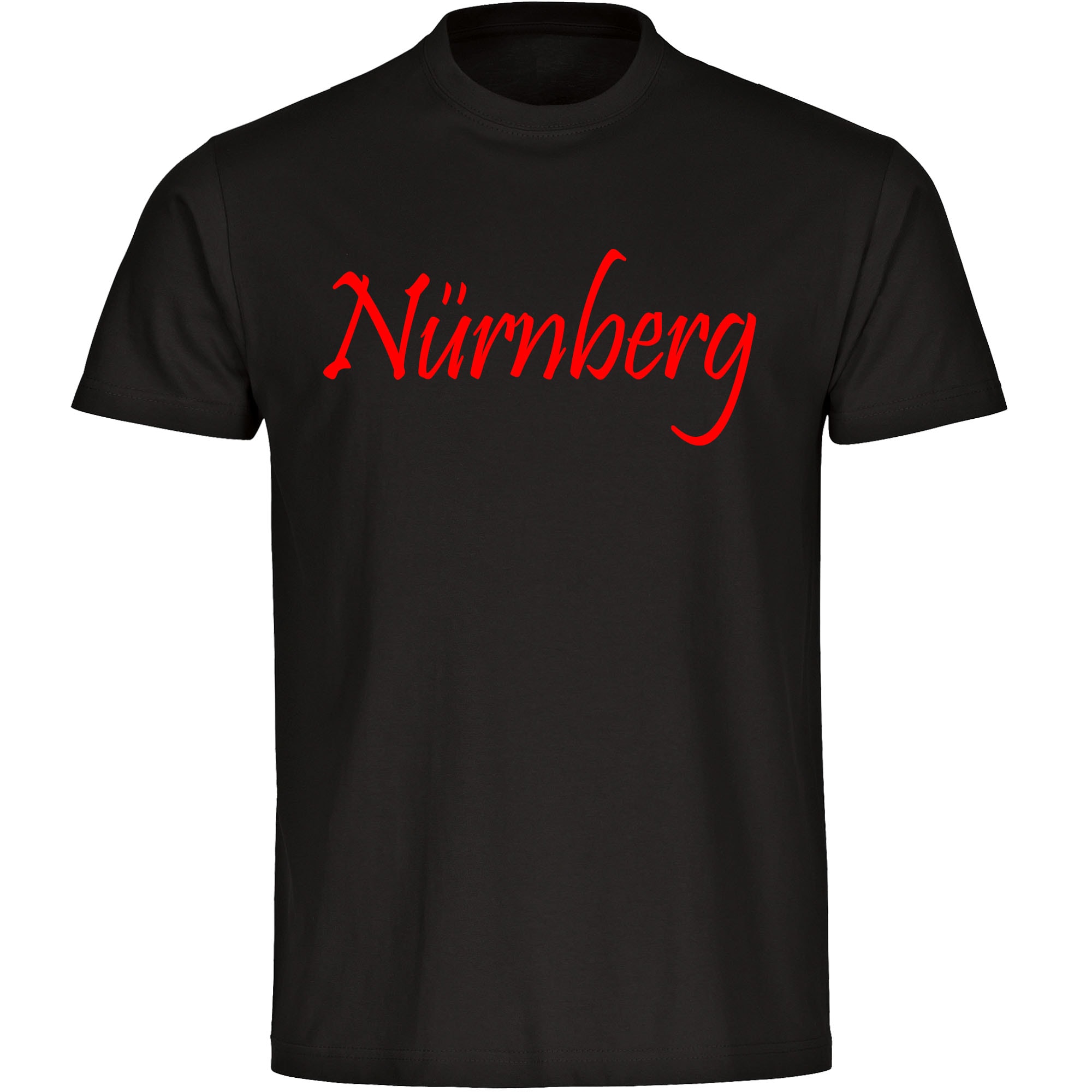multifanshop Kinder T-Shirt - N&uuml;rnberg - Schriftzug - Druck rot - Kind 