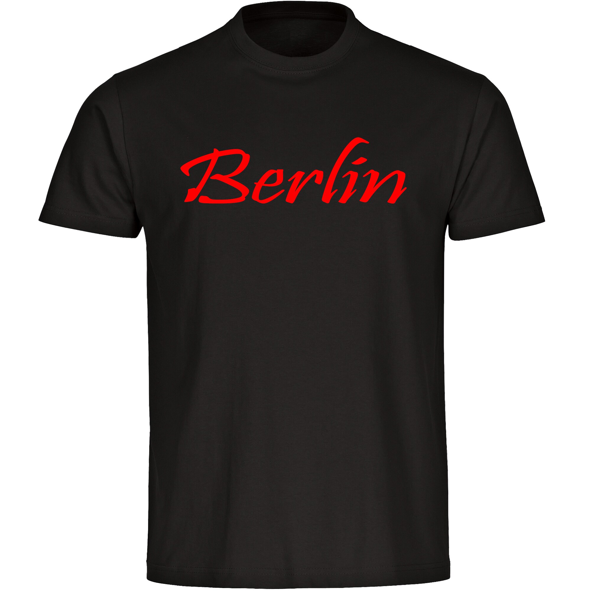 multifanshop Kinder T-Shirt - Berlin rot - Schriftzug - Druck rot - Kind 