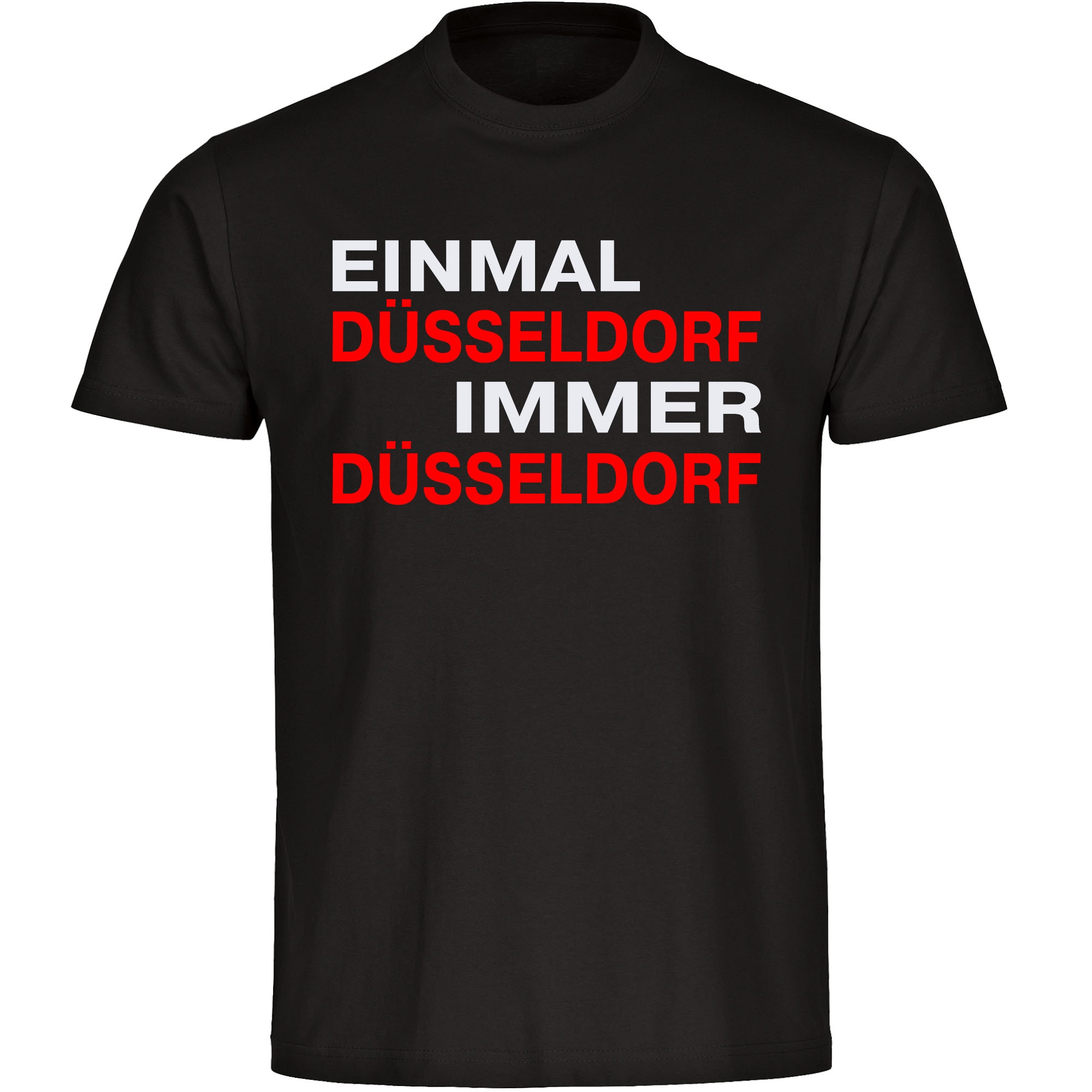 multifanshop Kinder T-Shirt - D&uuml;sseldorf - Einmal Immer - Druck rot - Kind 