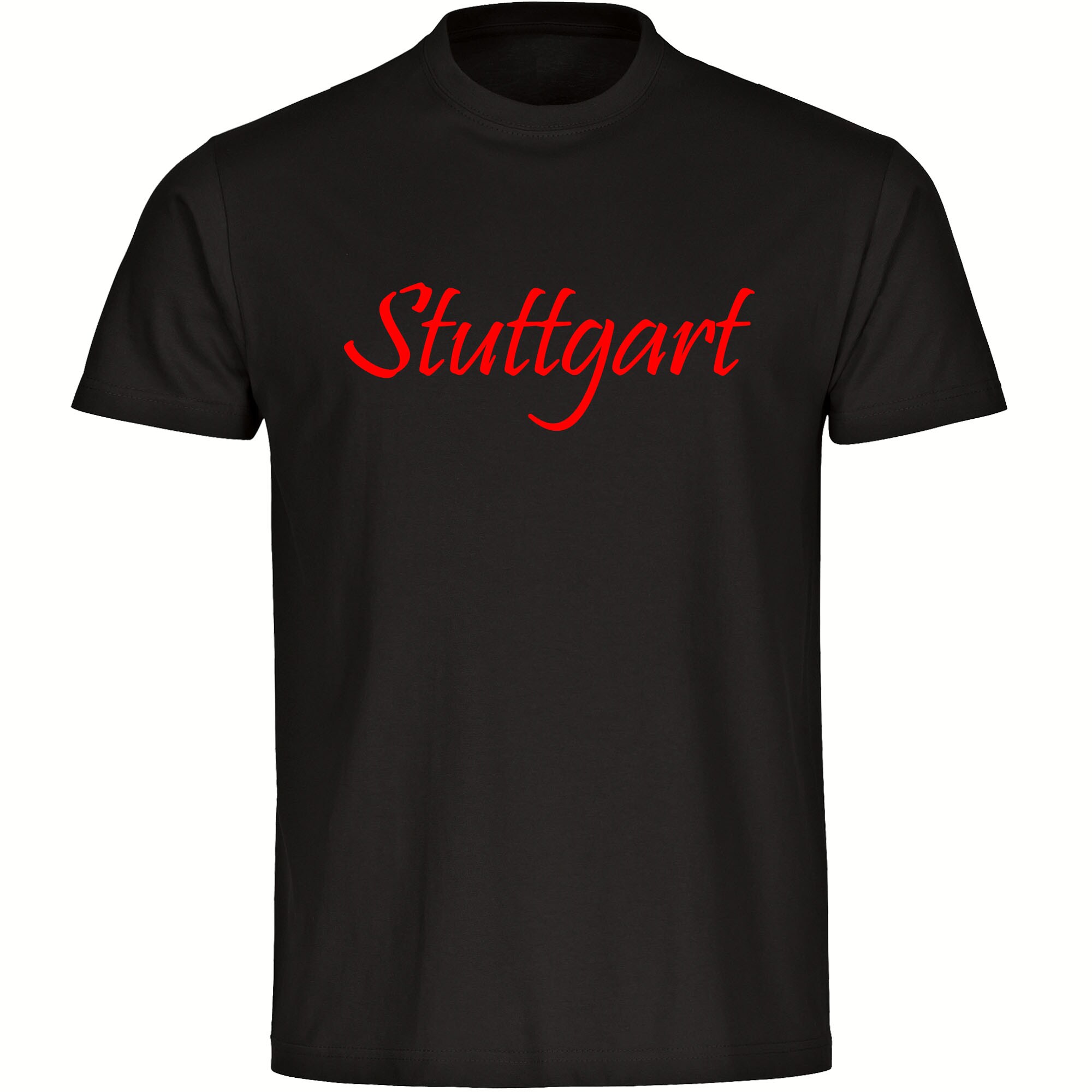 multifanshop Kinder T-Shirt - Stuttgart - Schriftzug - Druck rot - Kind 
