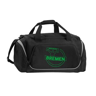 multifanshop Sporttasche - Bremen - Meine Fankurve - Druck grün - Tasche 