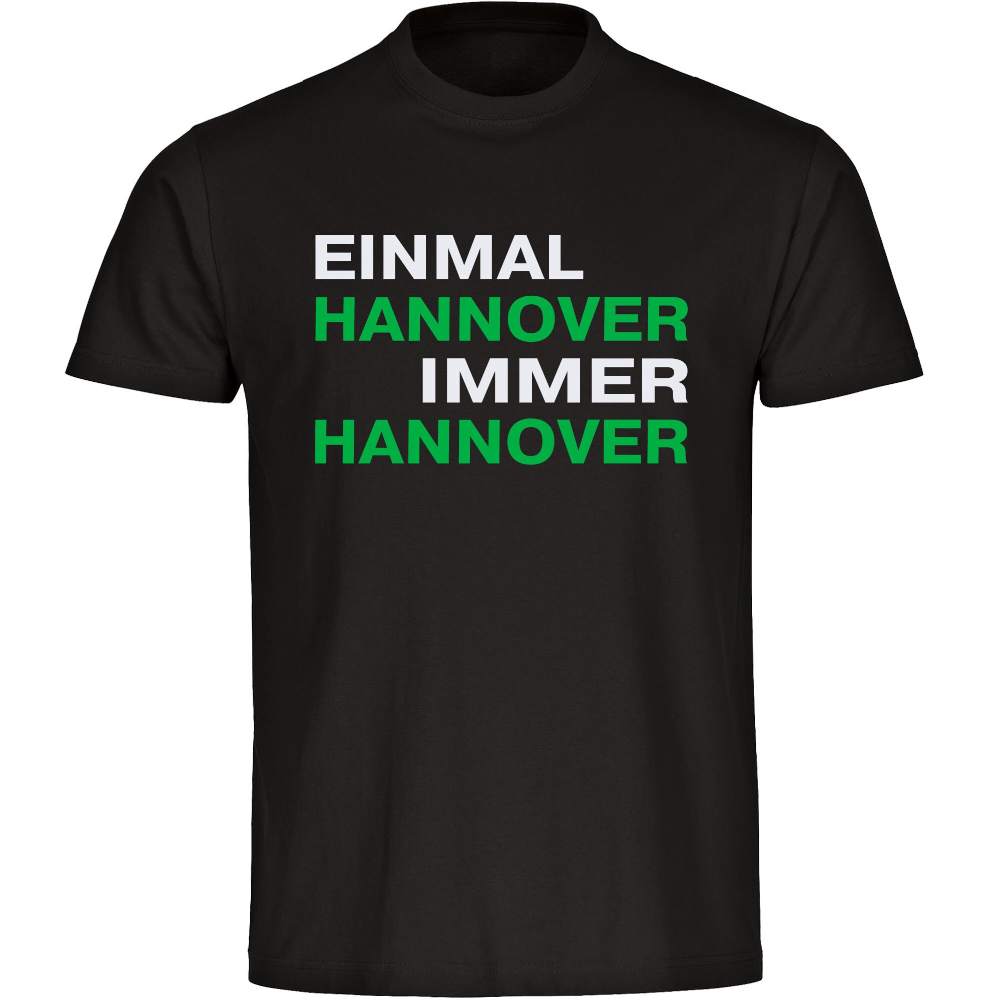 multifanshop Kinder T-Shirt - Hannover - Einmal Immer - Druck gr&uuml;n - Kind 
