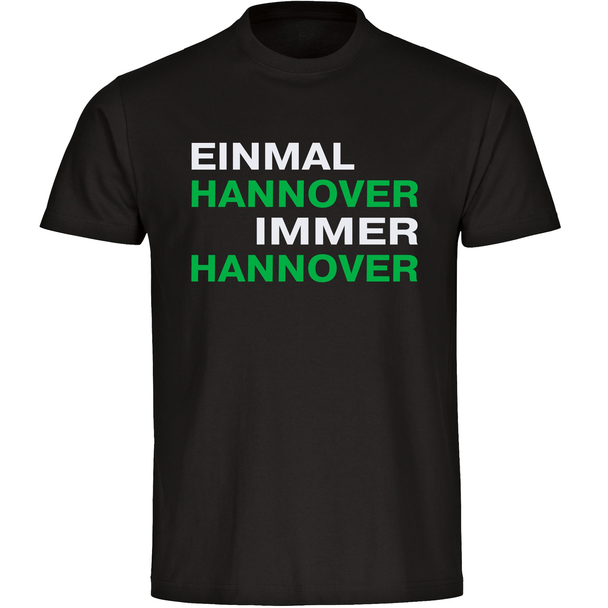 multifanshop Kinder T-Shirt - Hannover - Einmal Immer - Druck gr&uuml;n - Kind 