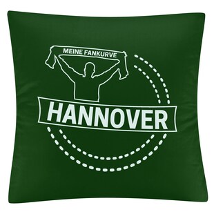 multifanshop Kissenbezug - Hannover - Meine Fankurve - Druck weiß - Kissen 