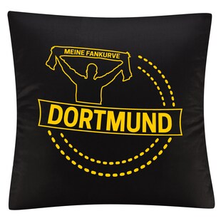 multifanshop Kissenbezug - Dortmund - Meine Fankurve - Druck gelb - Kissen 