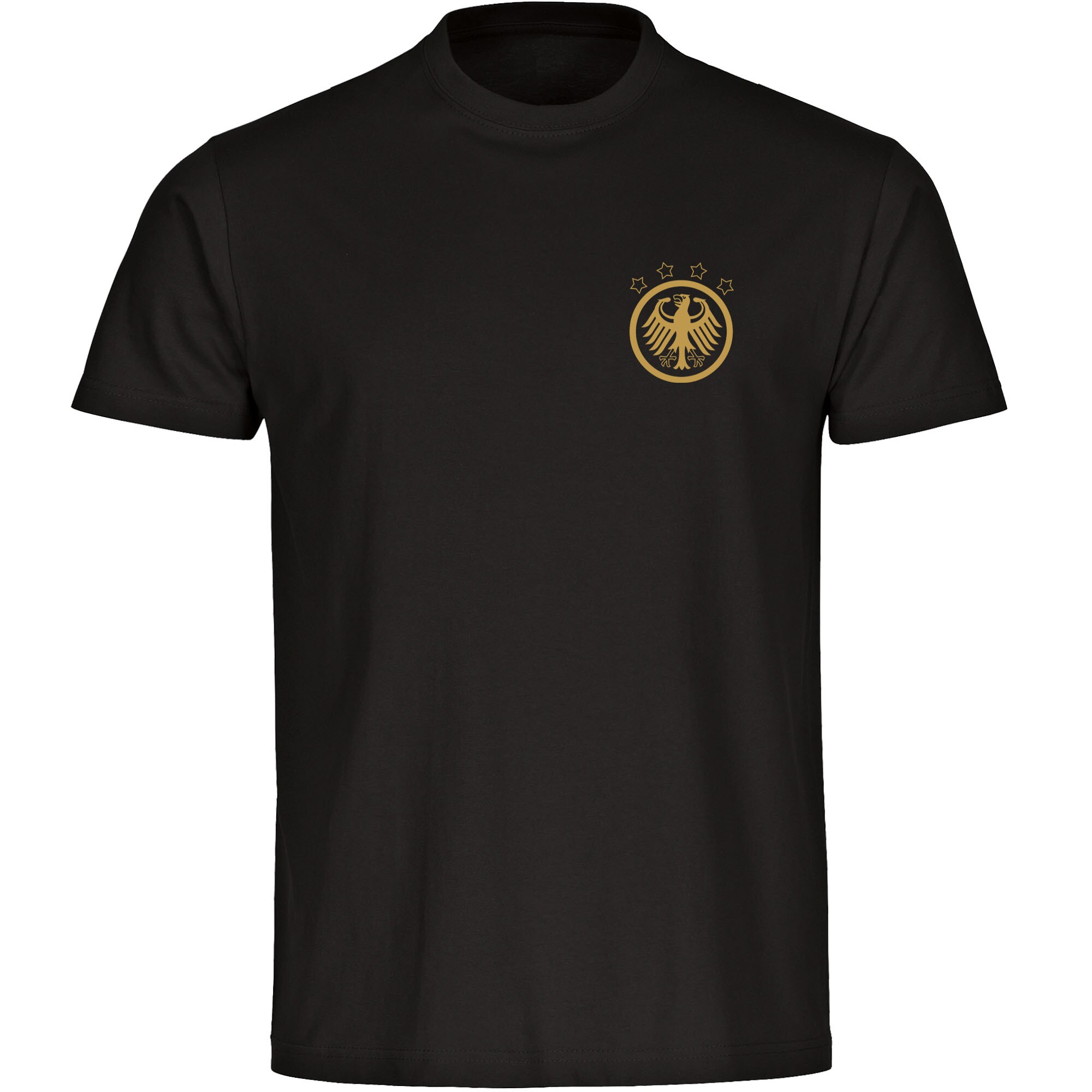 multifanshop Herren T-Shirt - Deutschland - Adler Retro Gold - Druck gold metallic - M&auml;nner - Bild 1