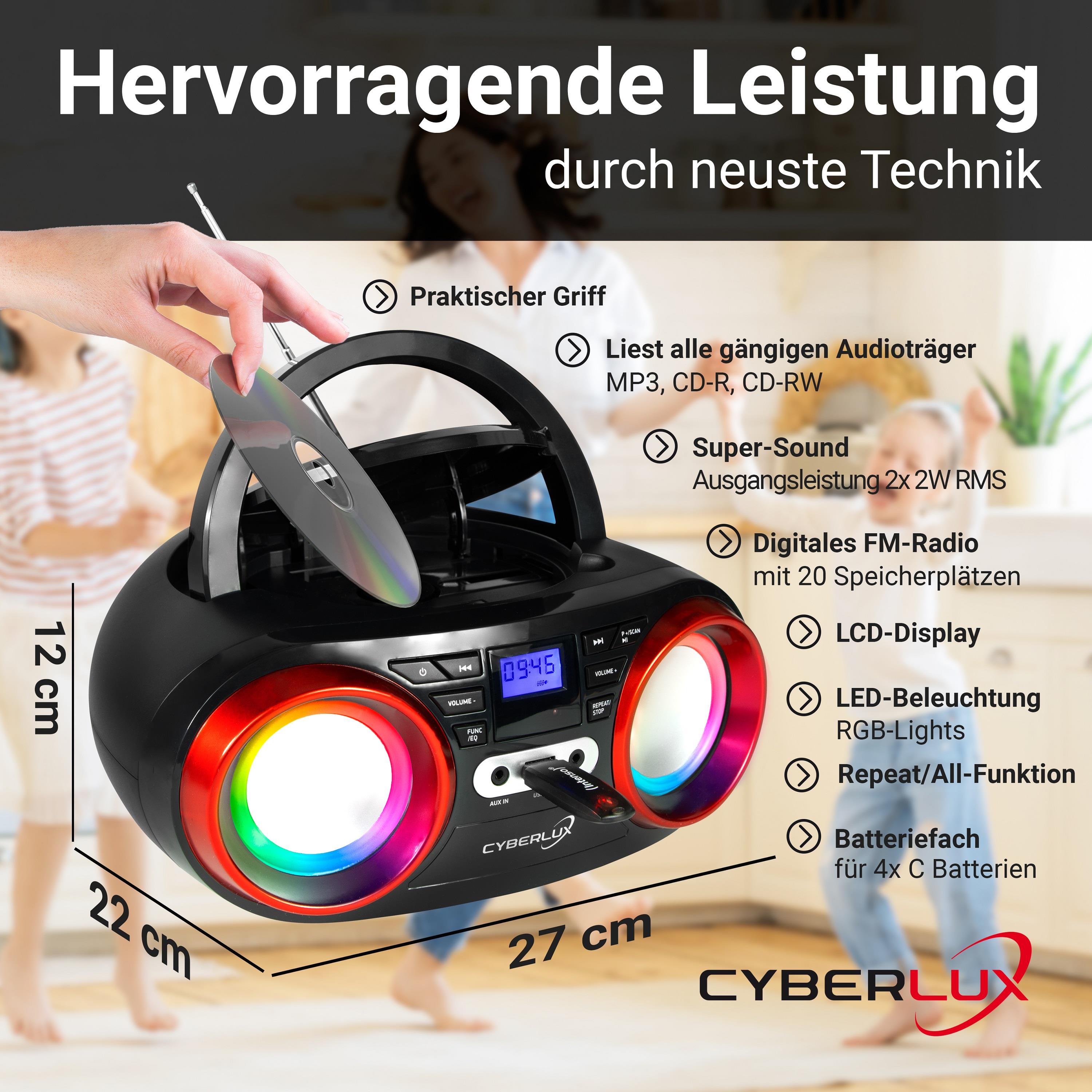 Cyberlux CD Player / FM Radio Neu! Farbe Blau (O) (Neu (gemäss Beschreibung)) in Rorschach für