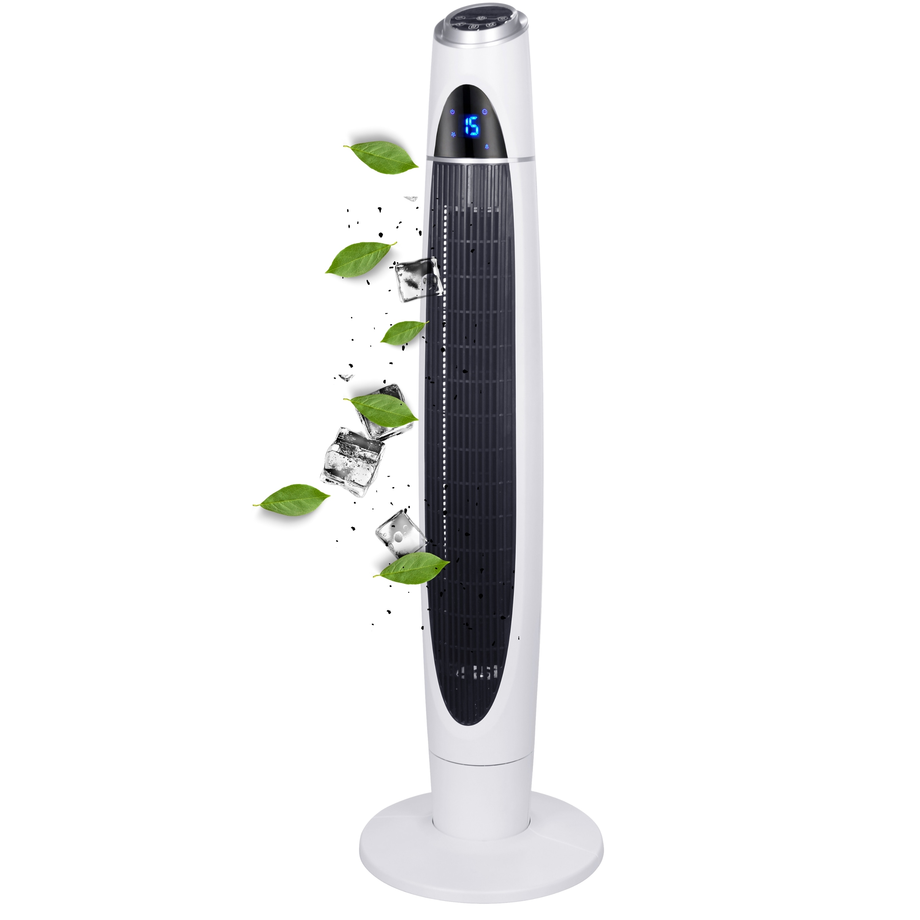 Echos Turmventilator Aircooler Tower Fan Ventilator oszillierend 60W 