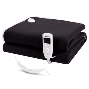 Zilan Elektrische Heizdecke mit Timer Wärmedecke 150x80cm schwarz 