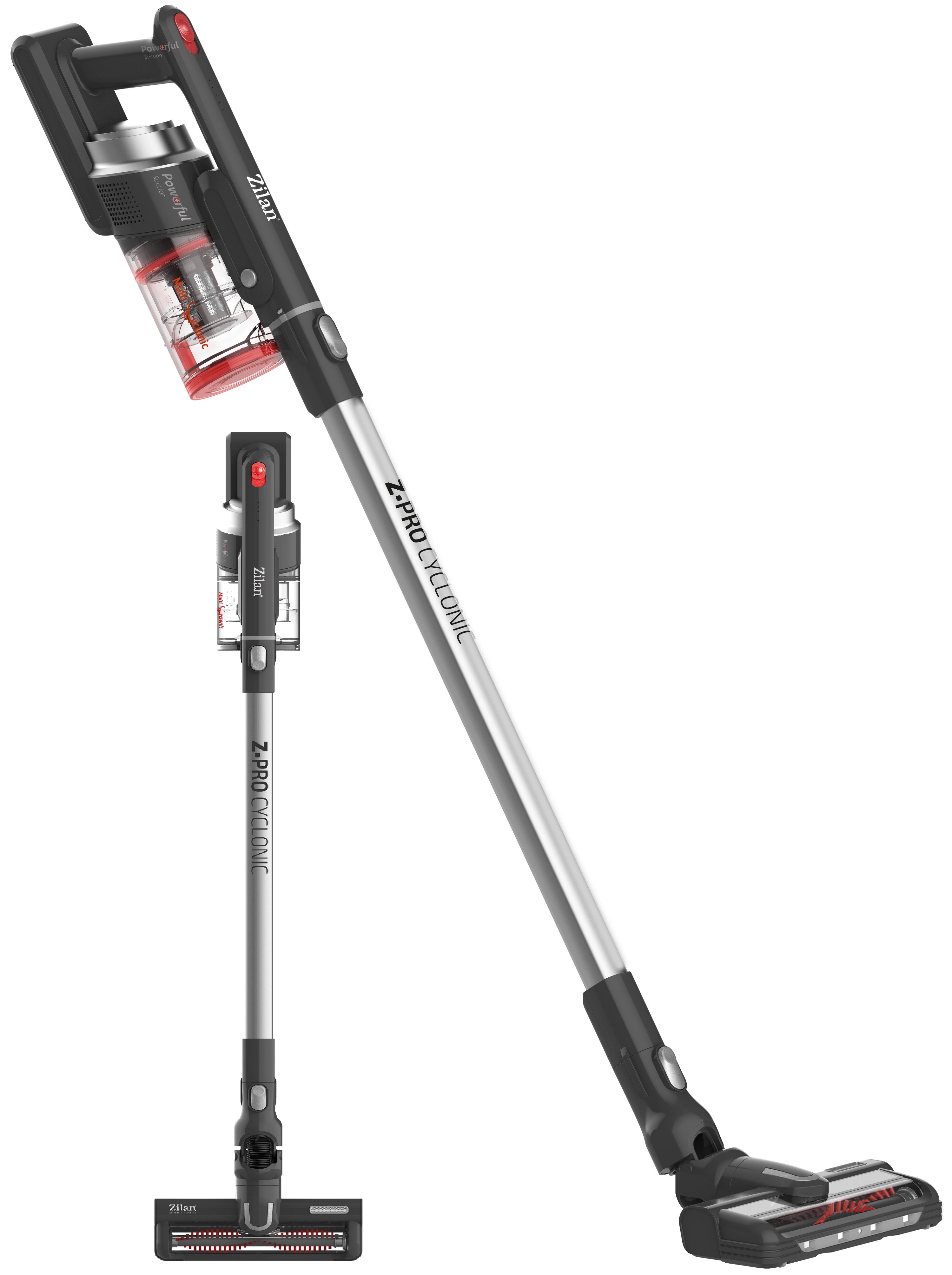 Zilan Kabelloser Akku Staubsauger Multi Zyklonen-Technologie 140W 