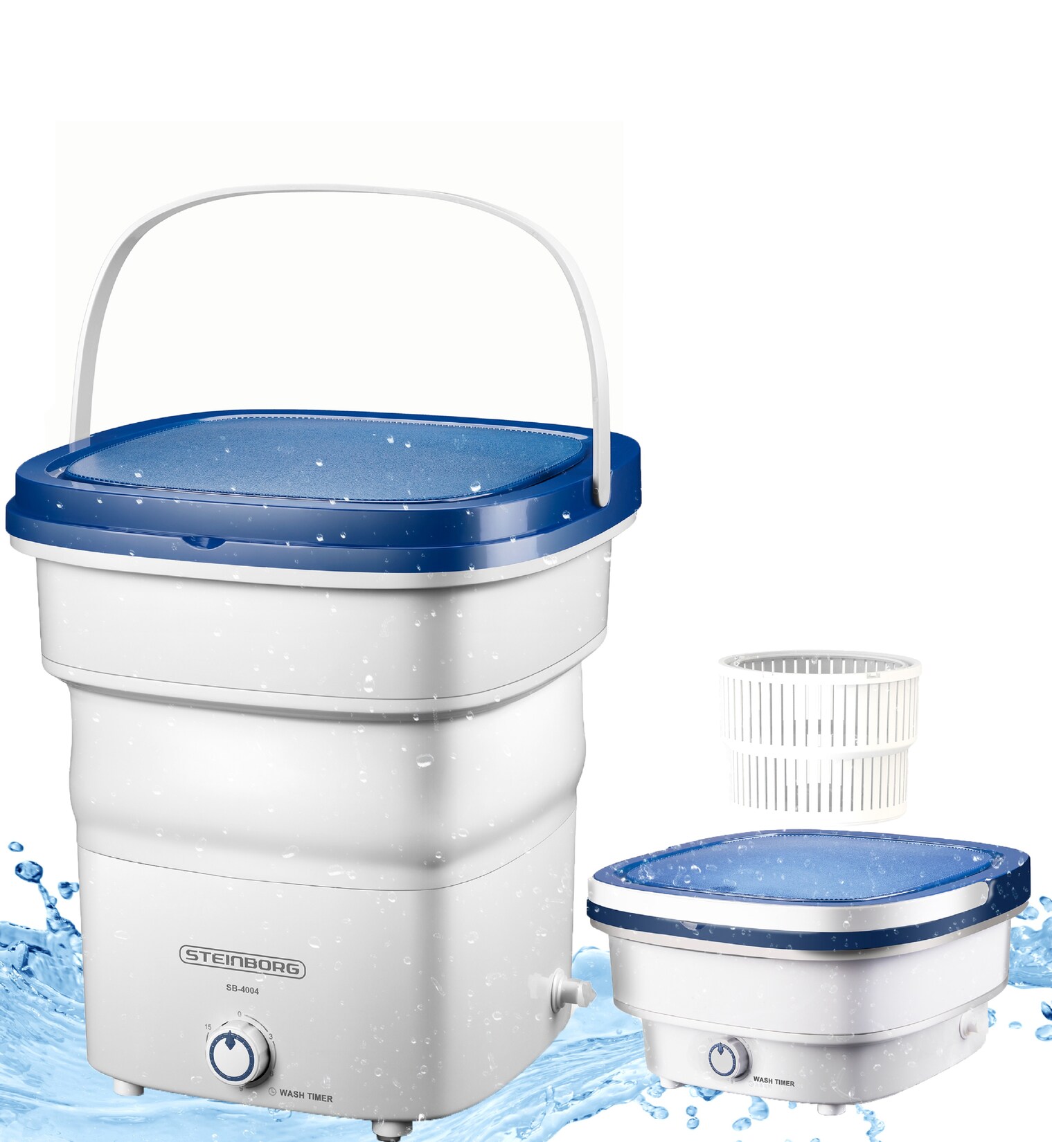 Steinborg Faltbare Mini Waschmaschine 1.5KG Camping Waschmaschine