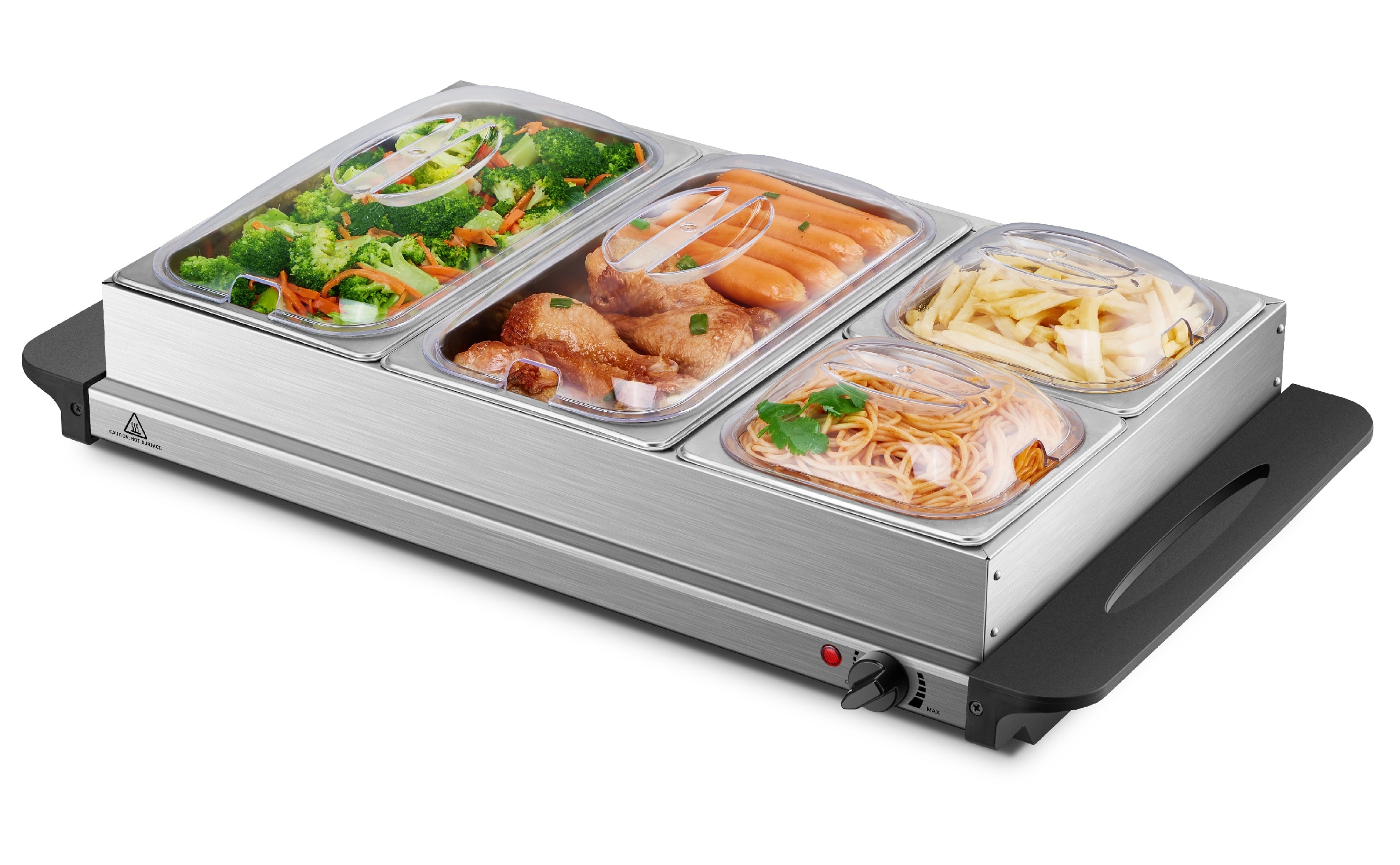 Steinborg Edelstahl Buffetw&auml;rmer Speisew&auml;rmer BPA-frei 300 Watt 