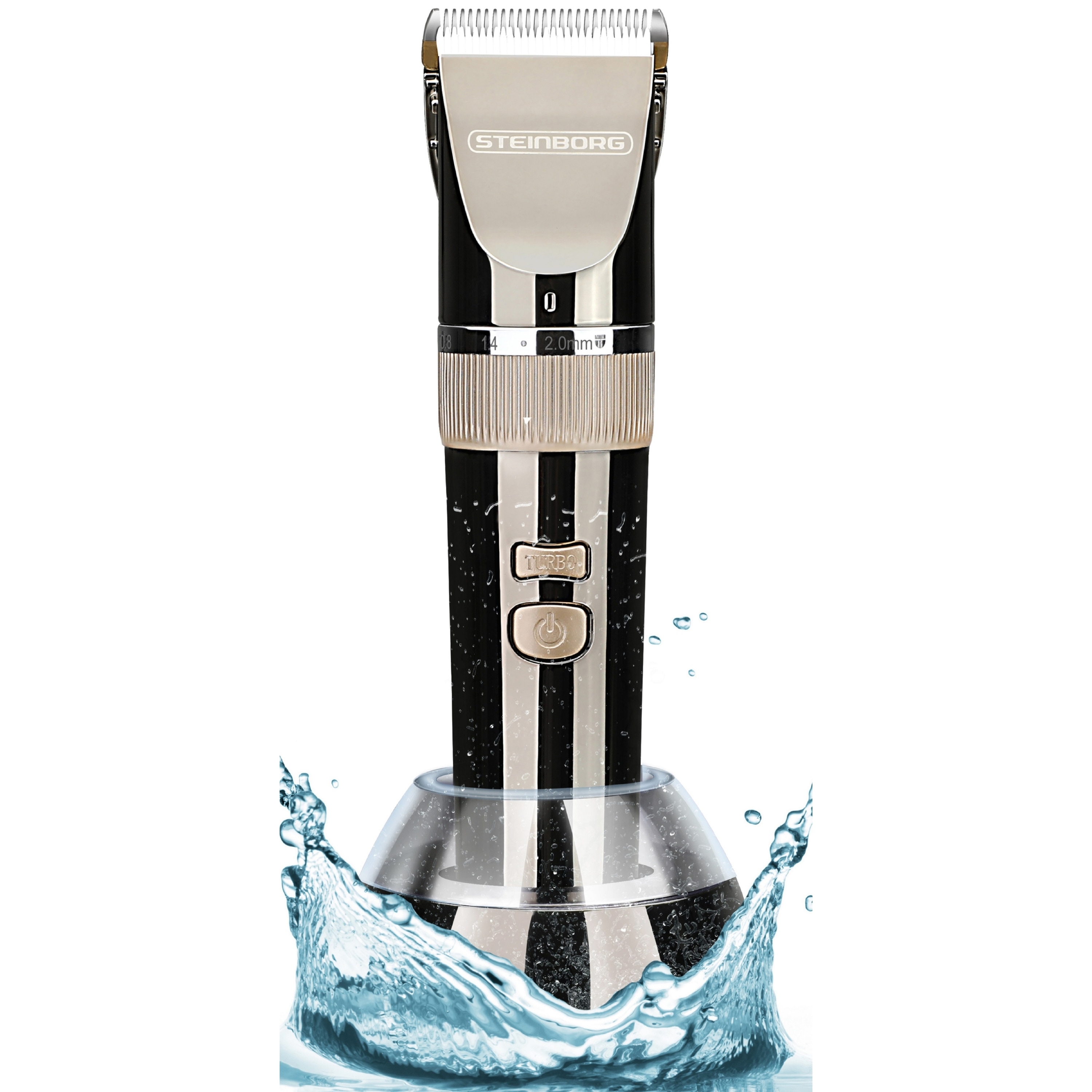 Steinborg Keramik Haarschneider 4 Aufs&auml;tze 240 min Laufzeit 3 Stufen 