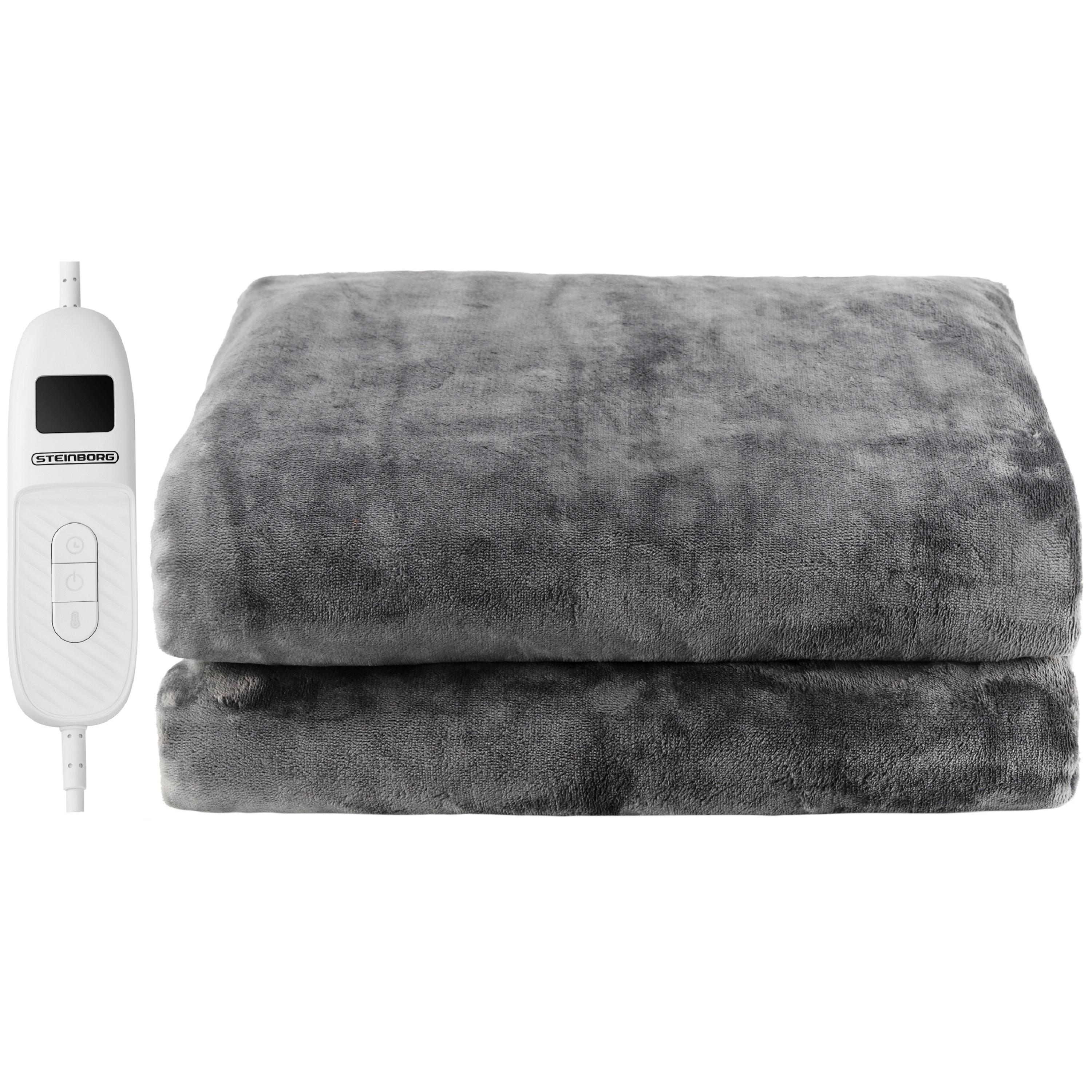 Steinborg Heizdecke mit Timer 180x130cm 9 Temperaturstufen 160W 