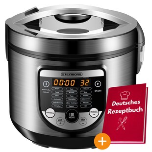 Steinborg digitaler Multikocher 5L Edelstahl 900W inkl. Rezeptbuch 