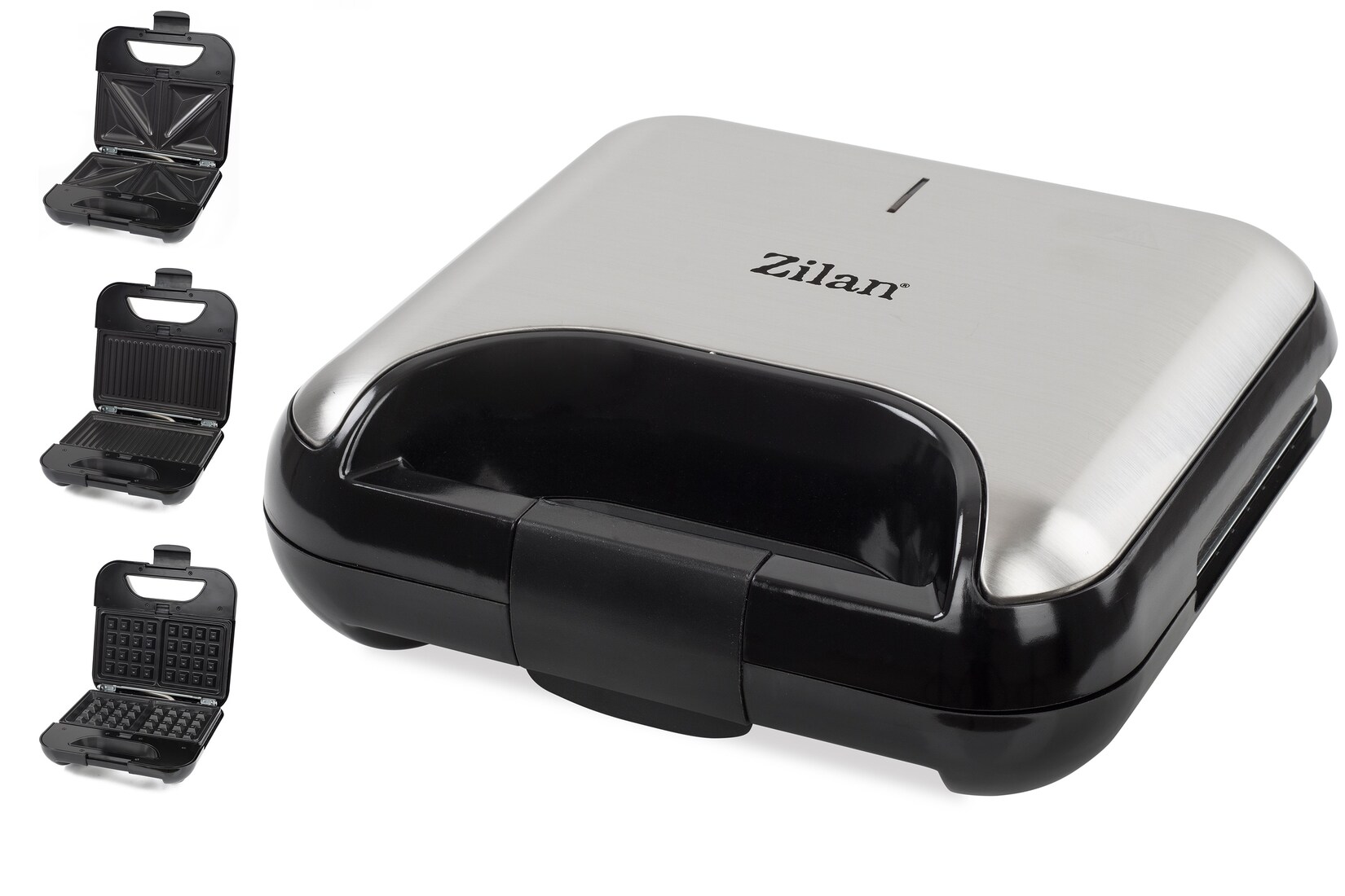 3in1 Sandwichmaker Kontaktgrill Waffeleisen Antihaftbeschichtung 800W