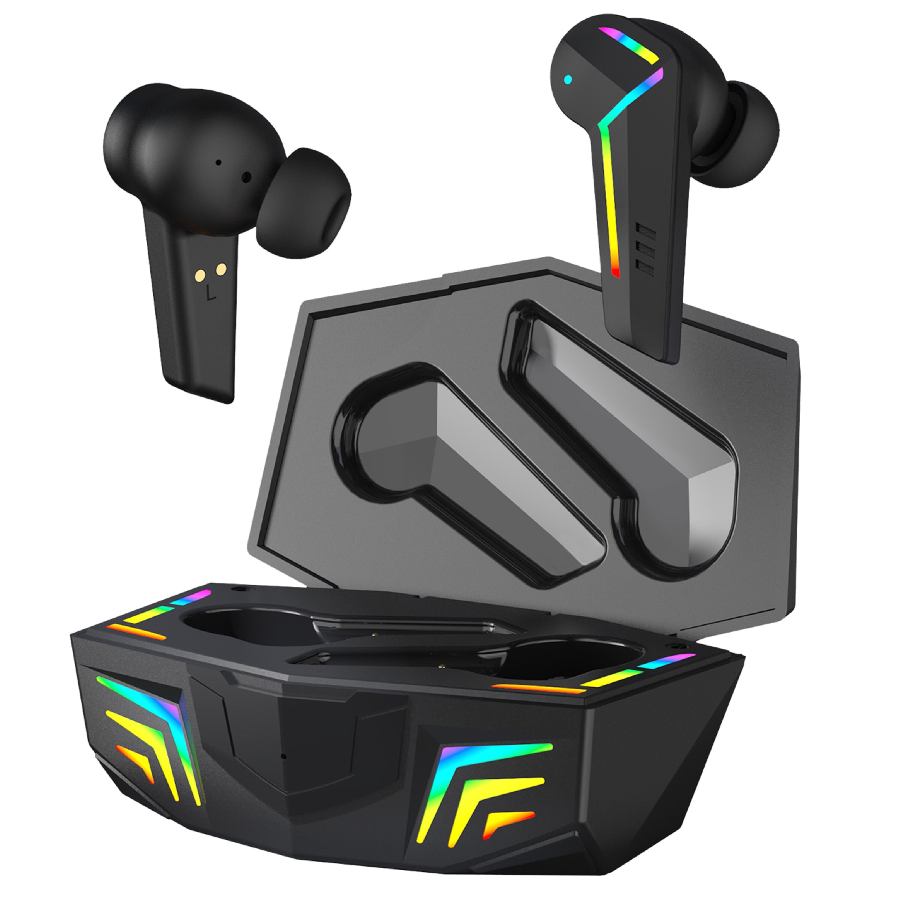 Cyberlux In Ear RGB Bluetooth Gaming Kopfh&ouml;rer 150h Akkulaufzeit 