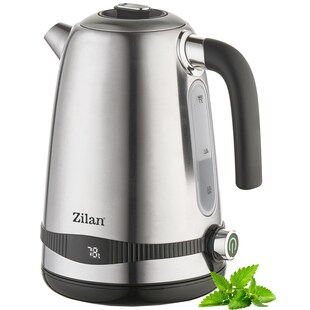 Zilan Edelstahl Wasserkocher 1.7L mit Temperatureinstellung 2200W 