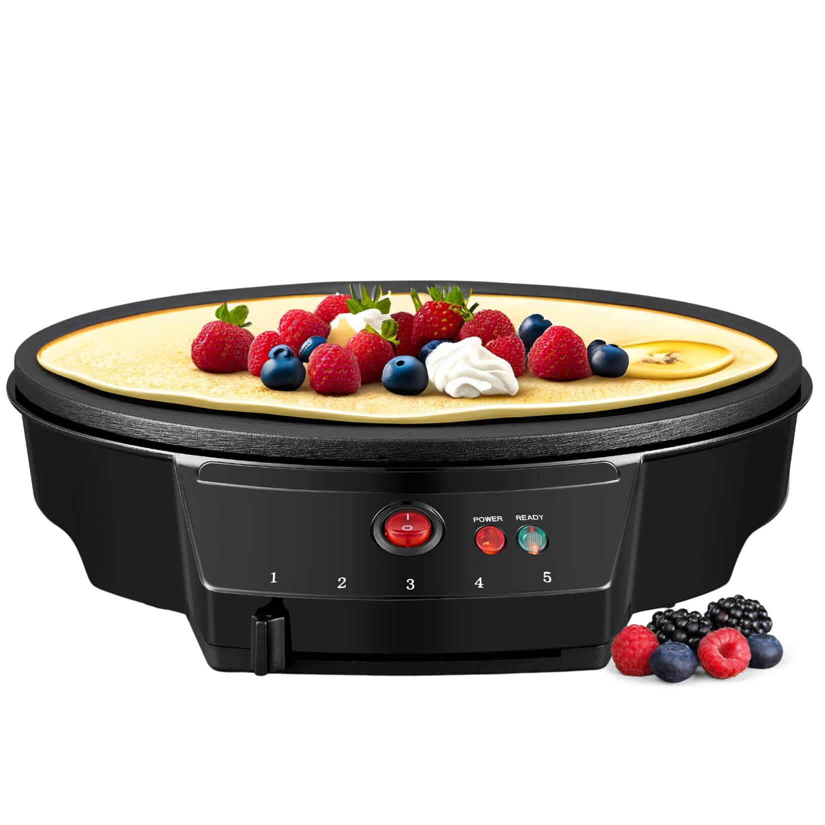 Crepes Maker 30cm 1000W Cool-Touch-Gehäuse Antihaftbeschichtung