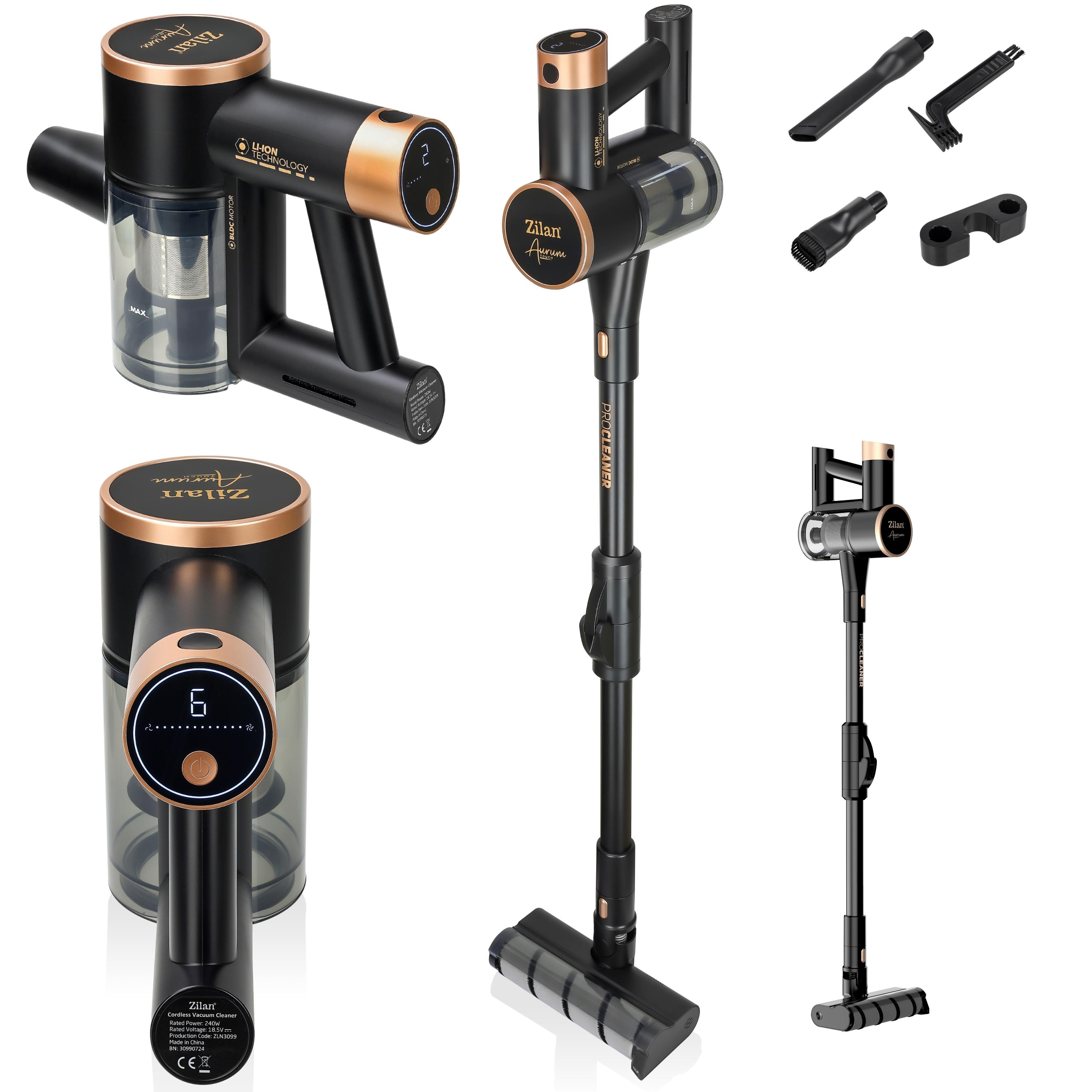 Zilan Kabelloser Akku Staubsauger LED Display HEPA Filter 18 kPa 