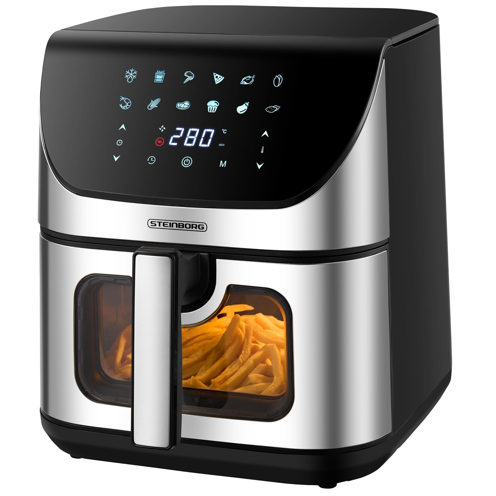 4in1 Heißluftfritteuse  12 voreingestellte Programme 1700W