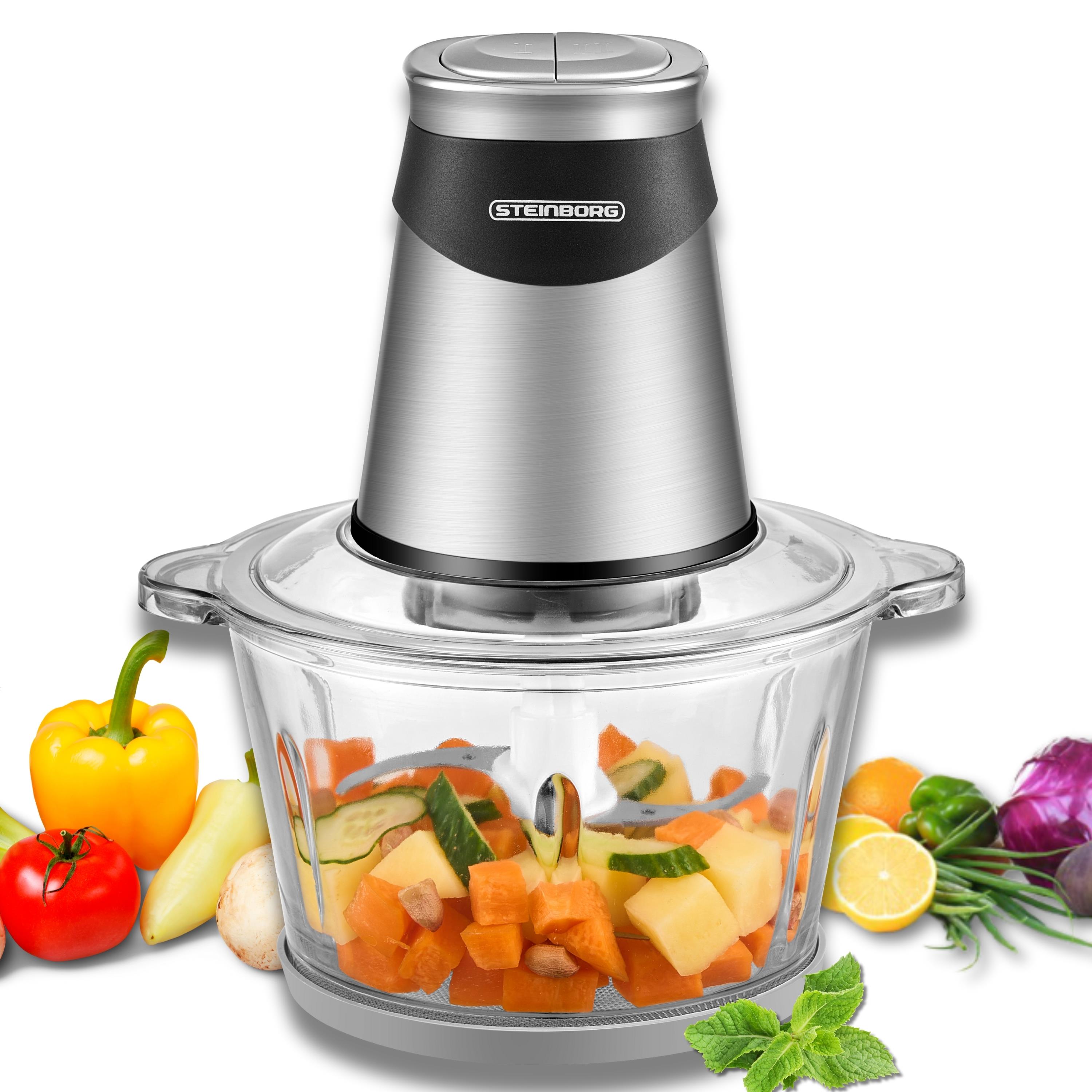 Steinborg Zerkleinerer elektrisch 500W 1,8L mit Glasbeh&auml;lter 