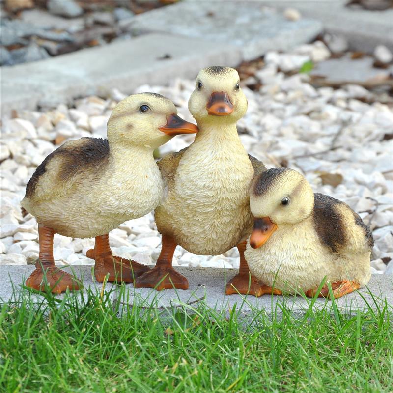 Dazikemo Dekofigur Gartenfigur Entenk&uuml;ken 