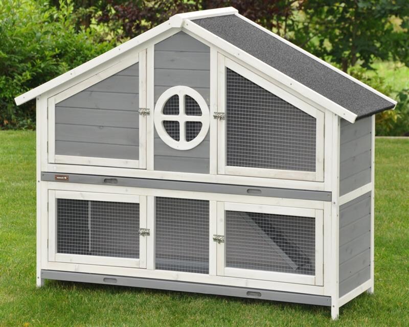 Nanook Hasenstall XL Momo grau 144 x 57 x 110 cm
