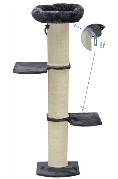 Nanook Wandkratzbaum Stella grau 186 cm 