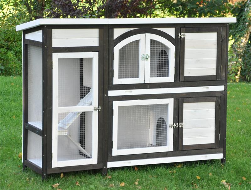 Nanook Kleintierstall Jumbo braun 145 x 48 x 109 cm 