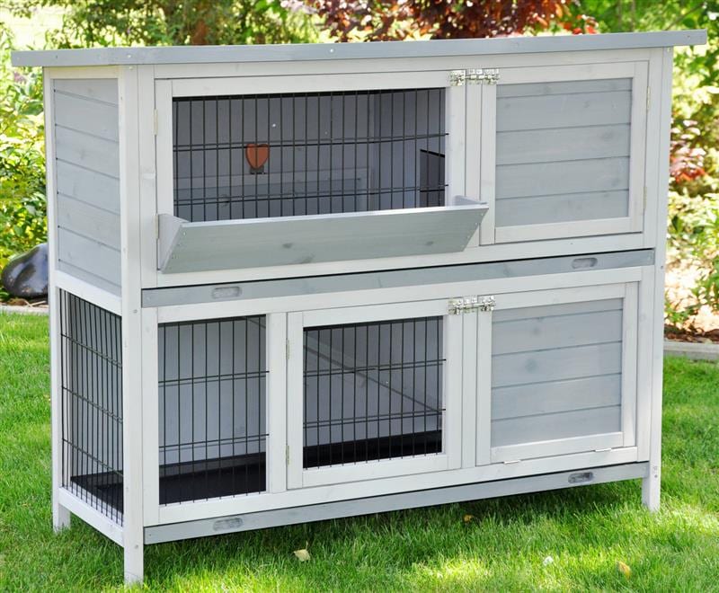 Nanook Kleintierstall Bommel 122 x 50 x 101 cm grau 