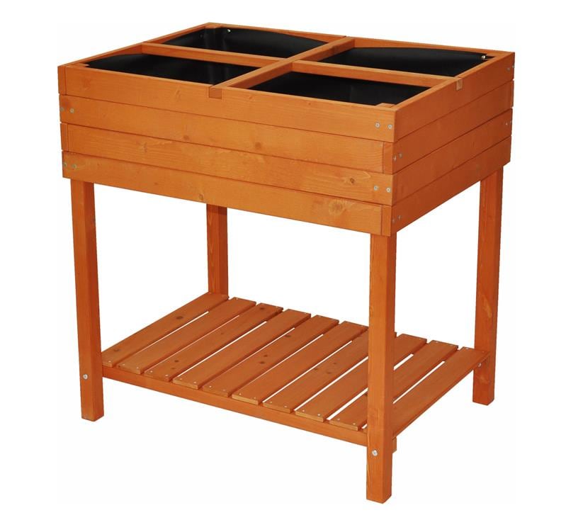 Dazikemo Gem&uuml;se Hochbeet / Kr&auml;uterbeet braun 