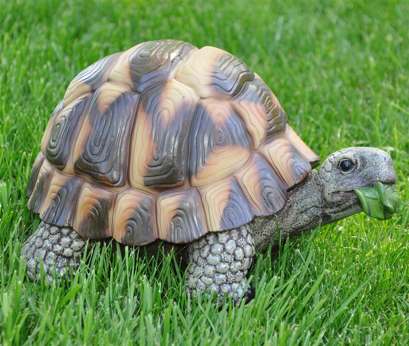 Dazikemo Dekofigur Gartenfigur Teichfigur Schildkr&ouml;te 