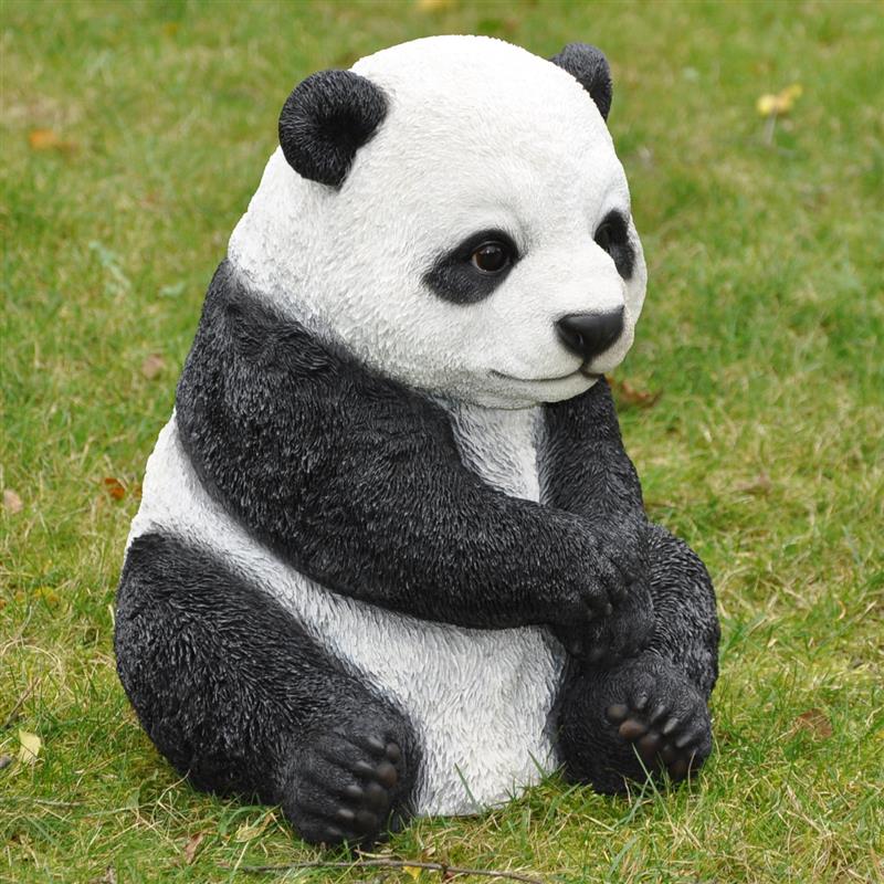 Dazikemo Gartenfigur Dekofigur Sitzender Pandab&auml;r 