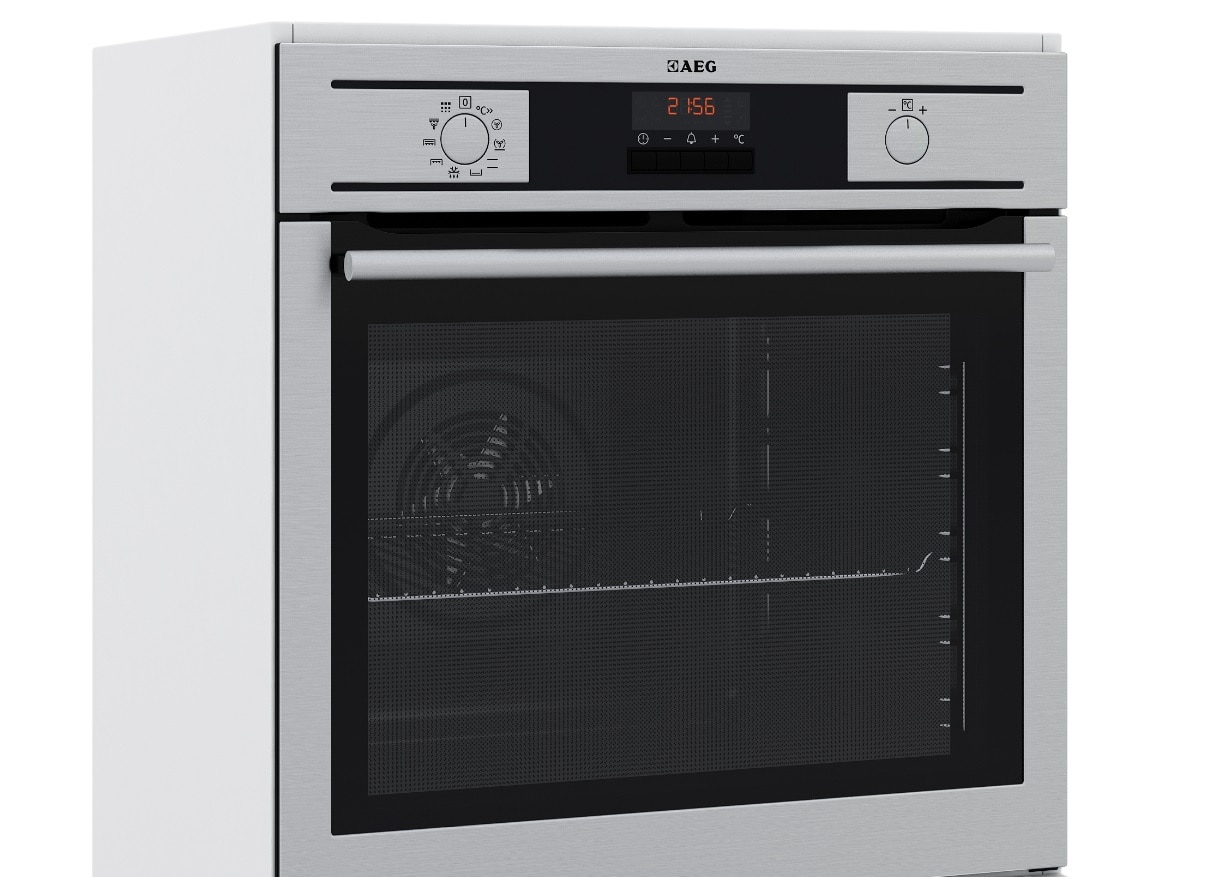 Kontor-Hermsen Unterschrank 60 cm Backofenschrank Schwarz 