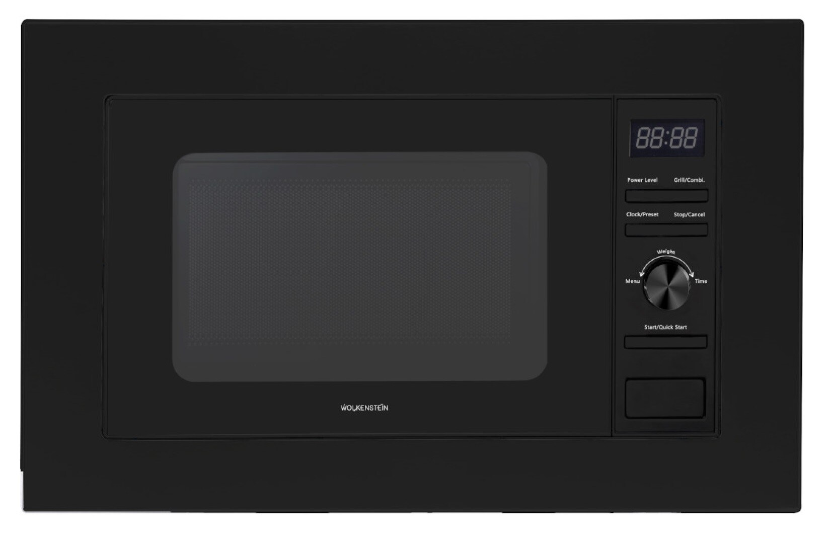 Wolkenstein Einbaumikrowelle WMW800-20GB EB - schwarz 800W Grill 900W 