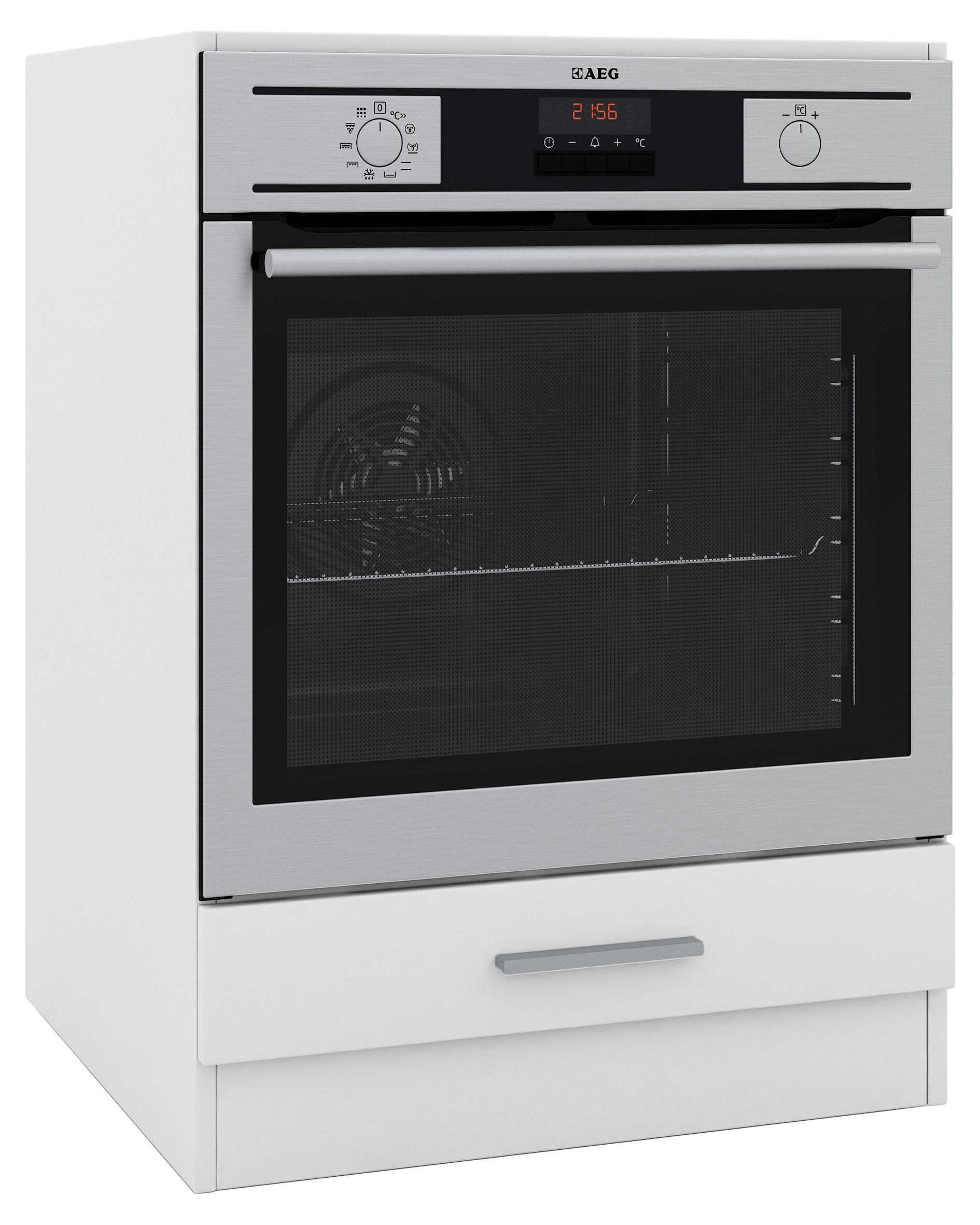 Kontor-Hermsen Unterschrank 60 cm Backofenschrank Wei&szlig; 