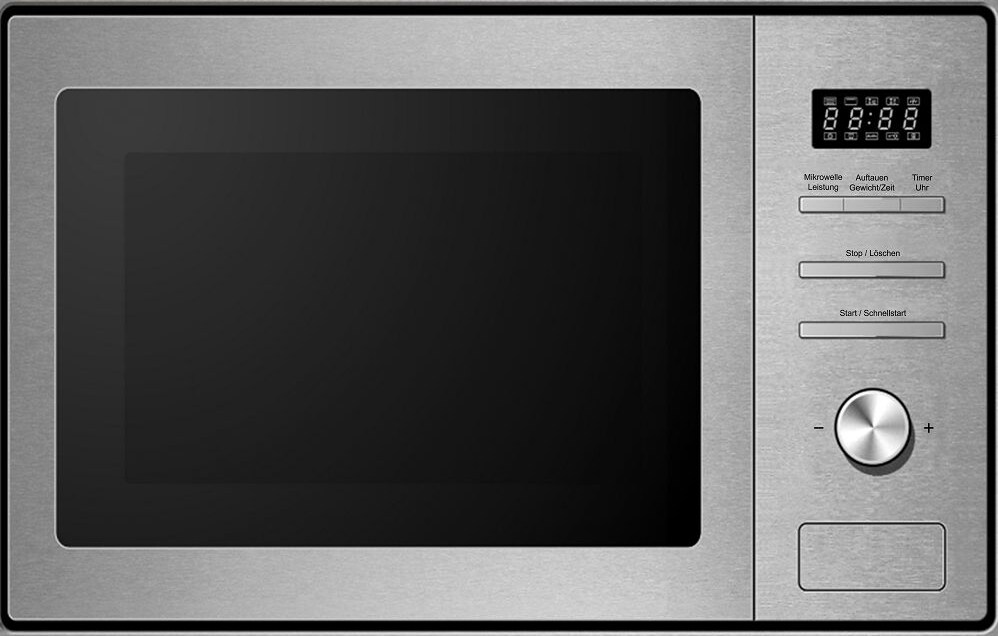 Einbaumikrowelle MW820EBM - Edelstahl, 800Watt, 20 Liter