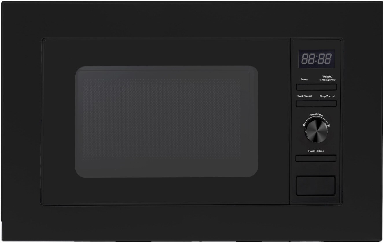 Einbaumikrowelle MW800-20 B EB - schwarz, 800 W, mit Einbaurahmen, 20 Liter