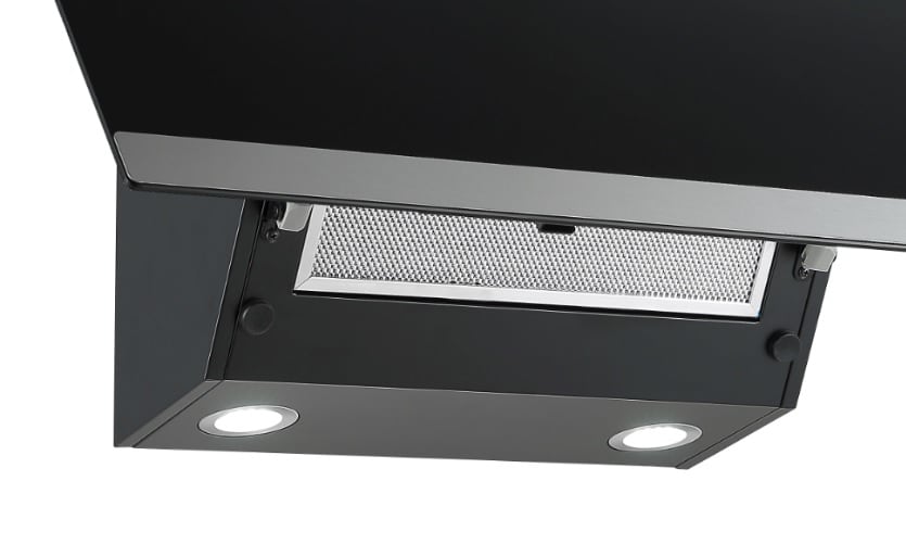 PKM Kopffreihaube S33-90A+BTH - 90cm, schwarz, Touch-Control, Dunstabzugshaube 