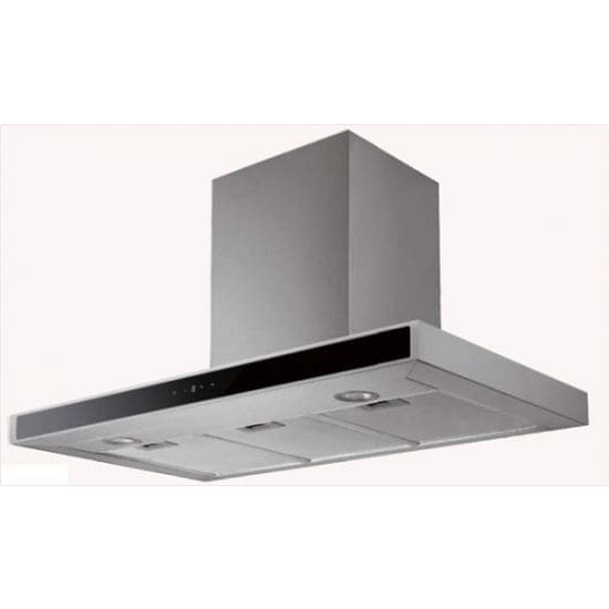 PKM Kaminabzugshaube 8090G Z - 90cm, Touch-Control, Edelstahl, Glasfront schwarz 