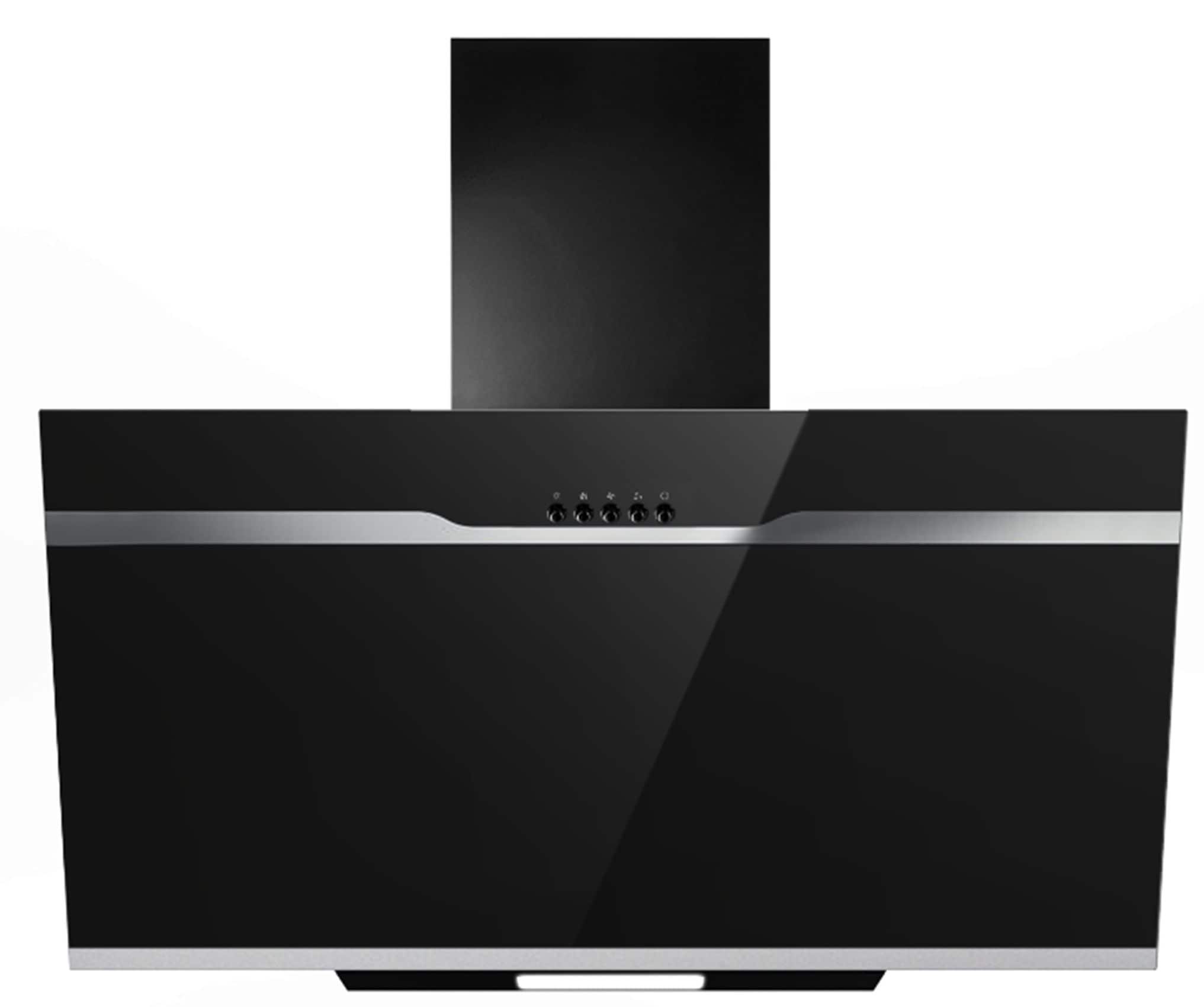 PKM Kopffreihaube S23-60 ABPX, 60cm, schwarz, Glas, LED, Dunstabzugshaube 